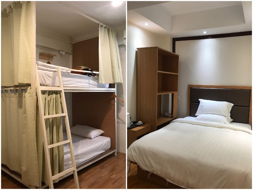 hostel and private room